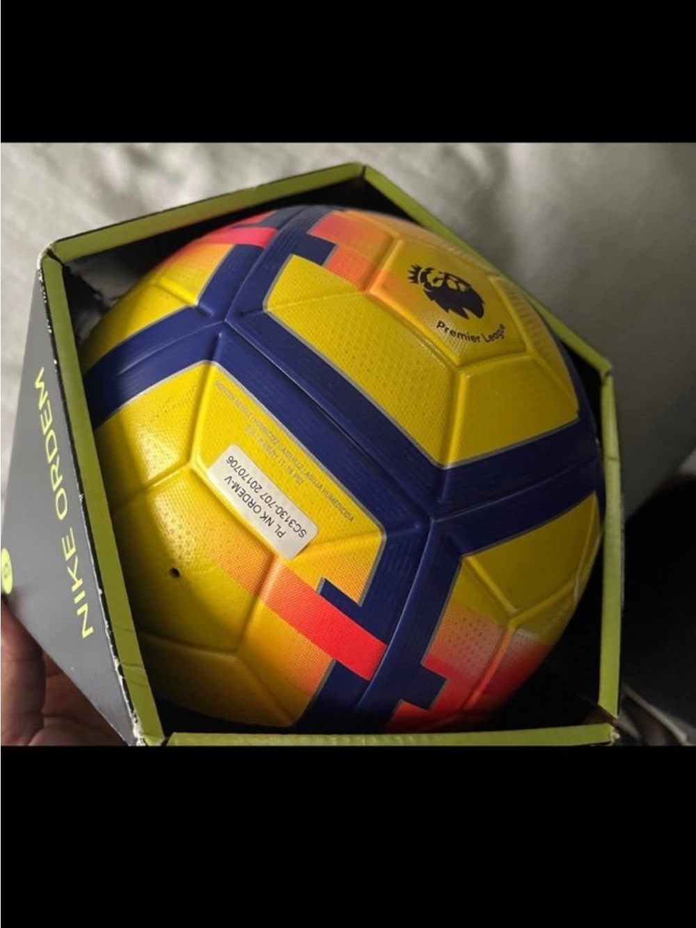 Nike Yellow/Blue/Red Premier League Soccer Ball - Picture 2 of 6